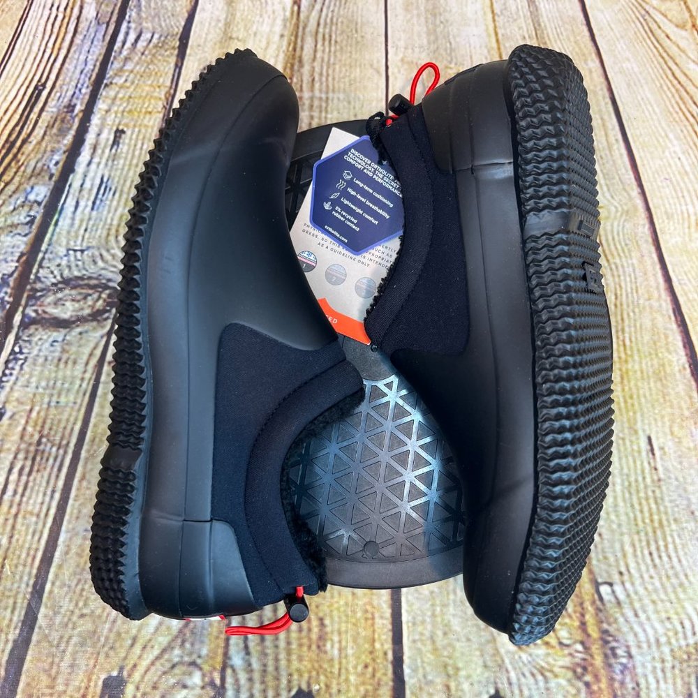 Hunter Boots Men's Black Low Top Fabric Lined Rubber Rain Boots Shoes Size 7 - Picture 6 of 9